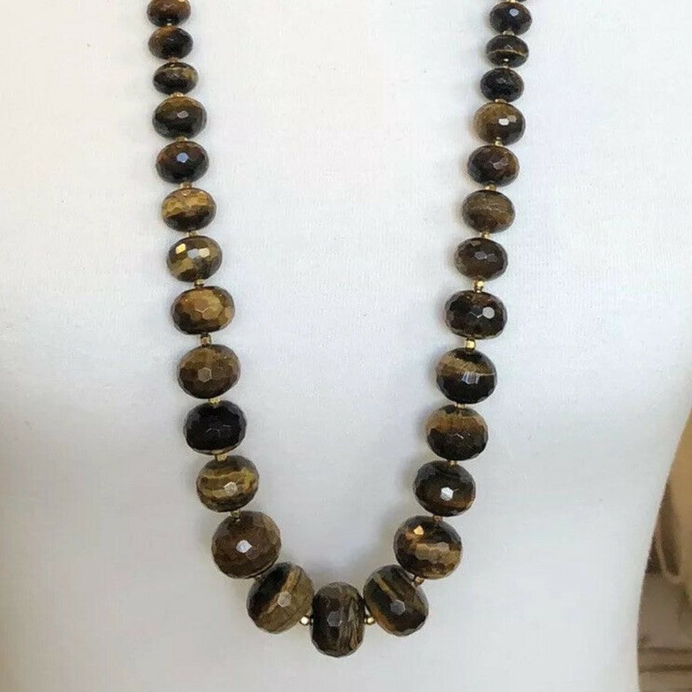 New Auth Chan Luu Faceted Tiger's Eye Adjustable L